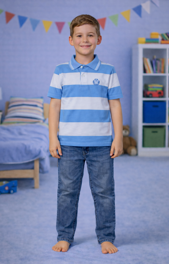 Çizgili Çocuk Tişört mk174